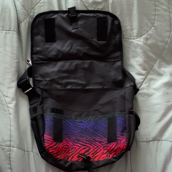 Rainbow Zebra Print Messenger Bag - Picture 2 of 6